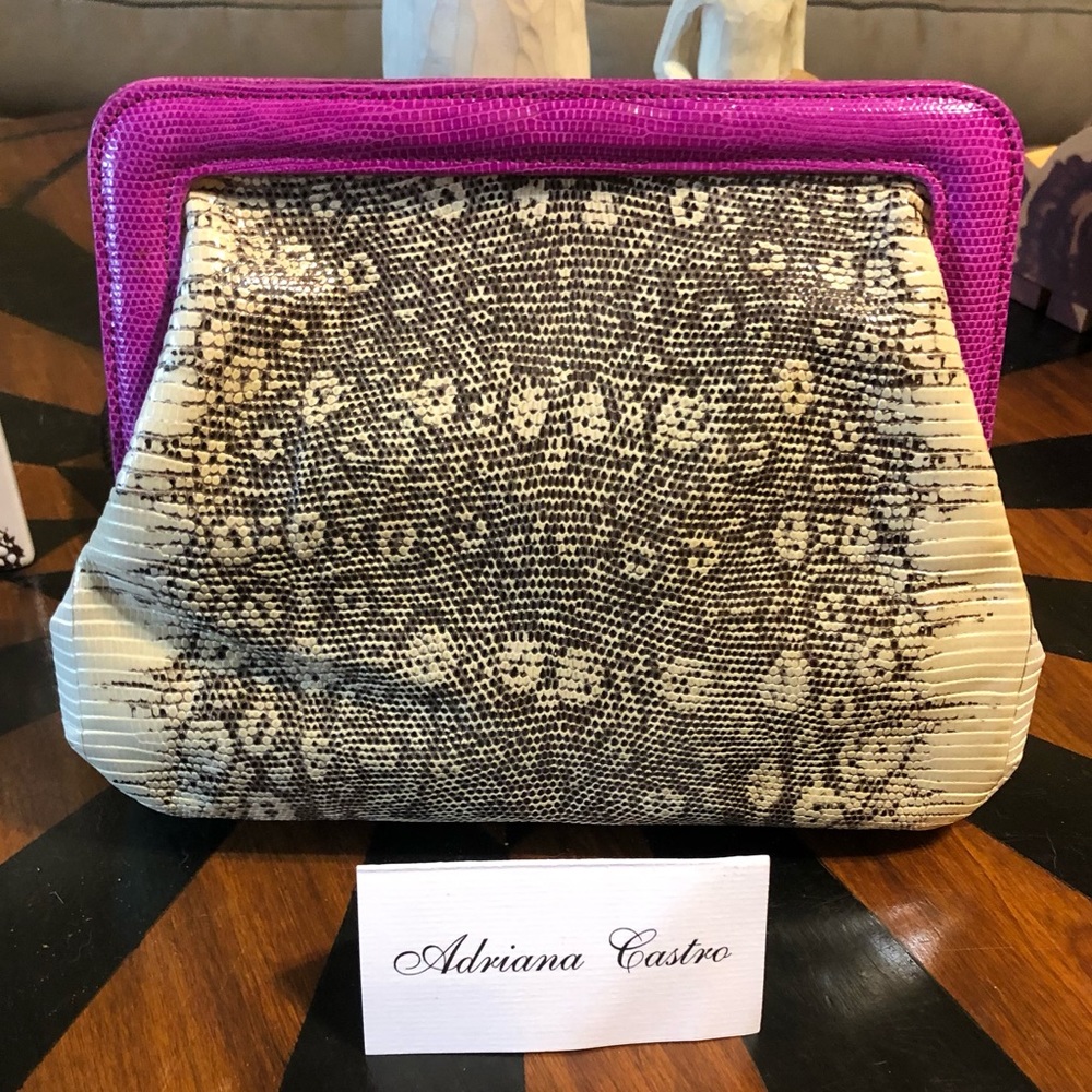 Gorgeous Adriana Castro Python Eva Clutch Custom Made